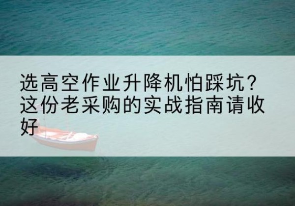 临海高空作业升降机厂家推荐-选高空作业升降机怕踩坑？这份老采购的实战指南请收好